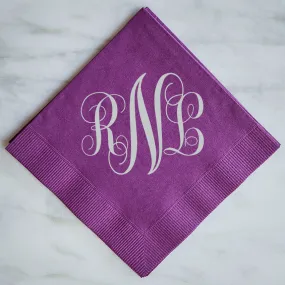 Monogram Wedding Napkins