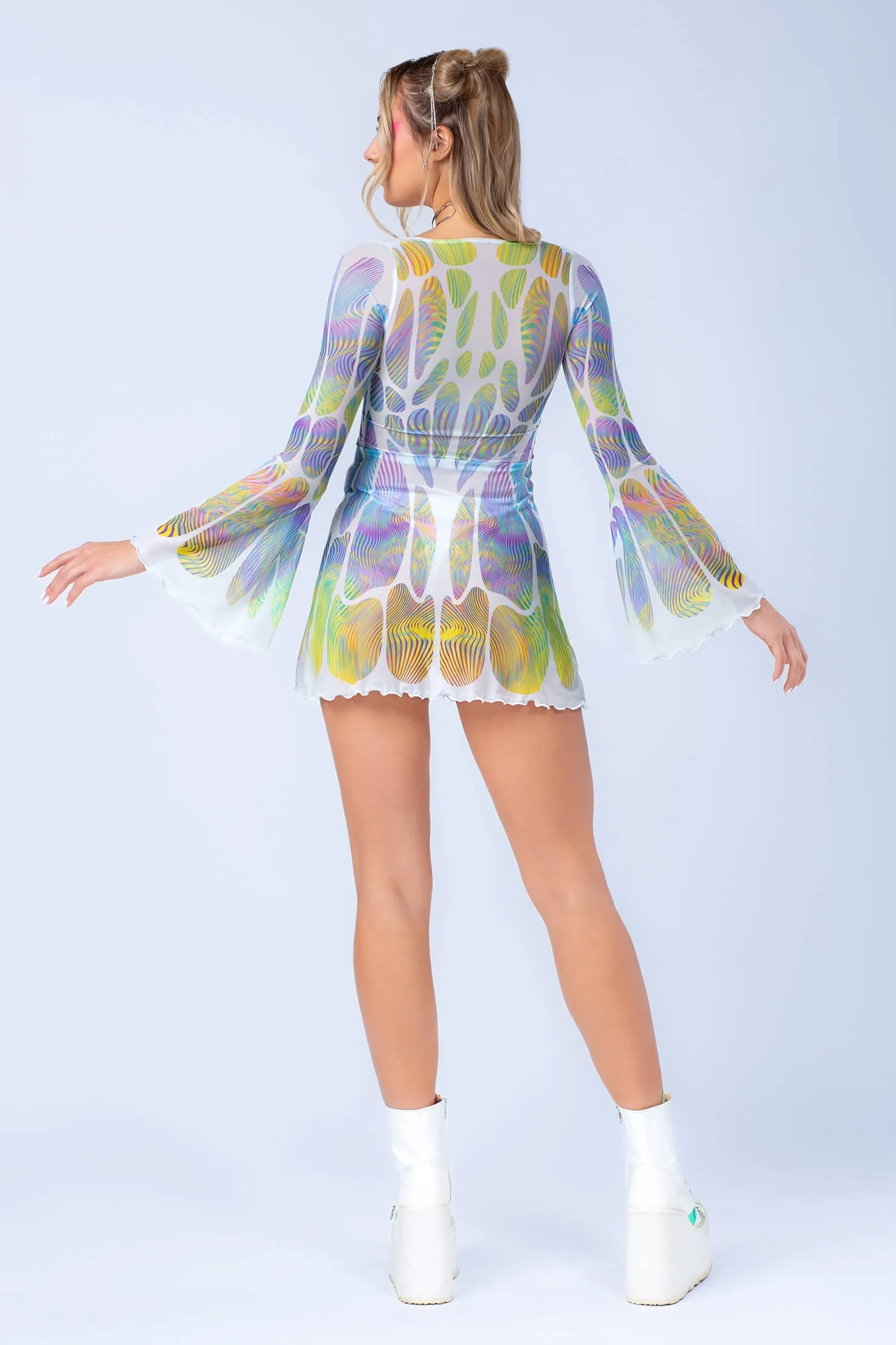 Myriad Mesh Mini Dress