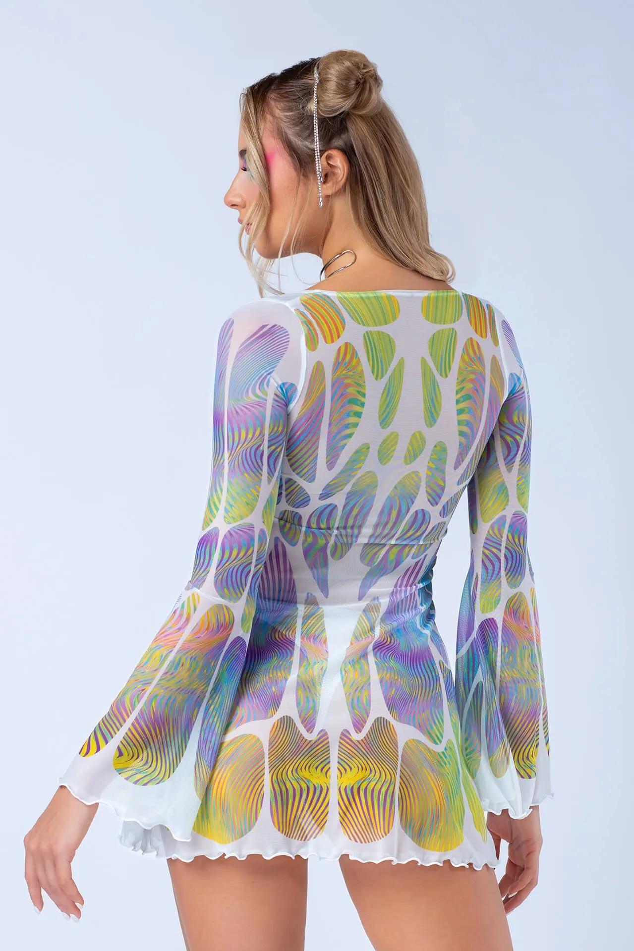 Myriad Mesh Mini Dress