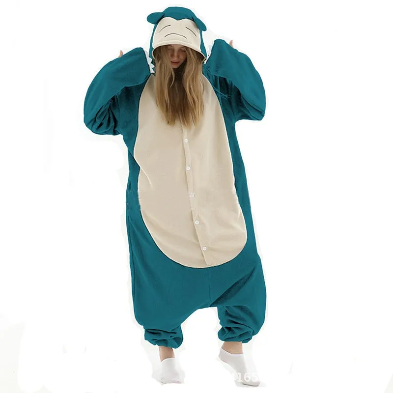 New Animal Kigurumi XXL Cartoon Suit Women Pajama  Onesies For Adult Men Onsie Boy Girls Pijamas Fleece One-Piece Bodysuit