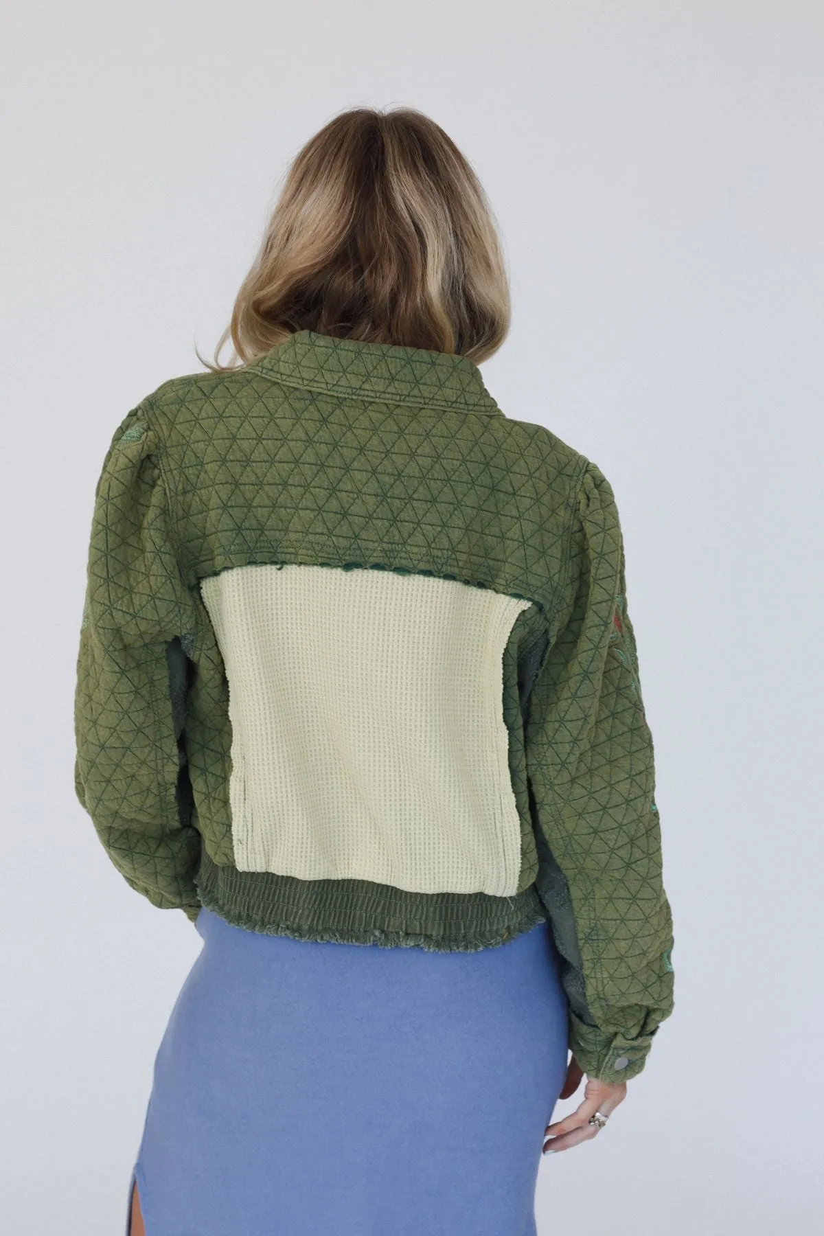 On The Vine Quilted Jacket - Green