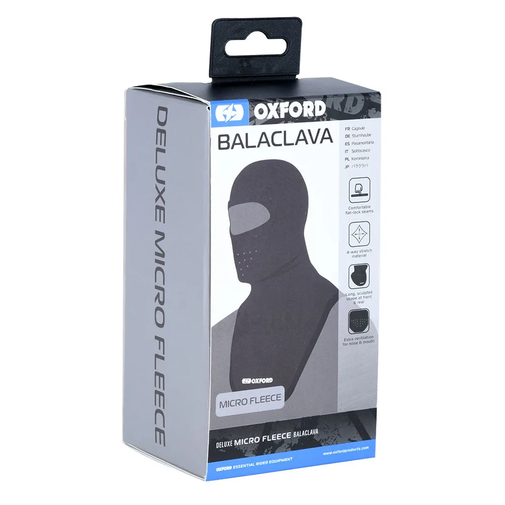 Oxford Deluxe Micro Fleece Balaclava Black