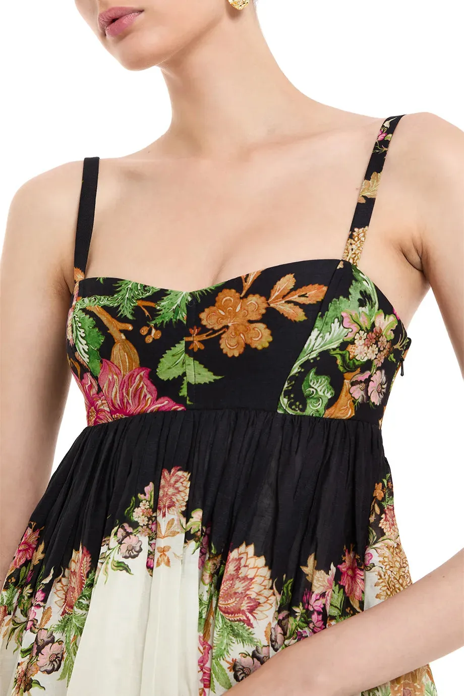 Pahi Floral Dress With Quilted Yoke