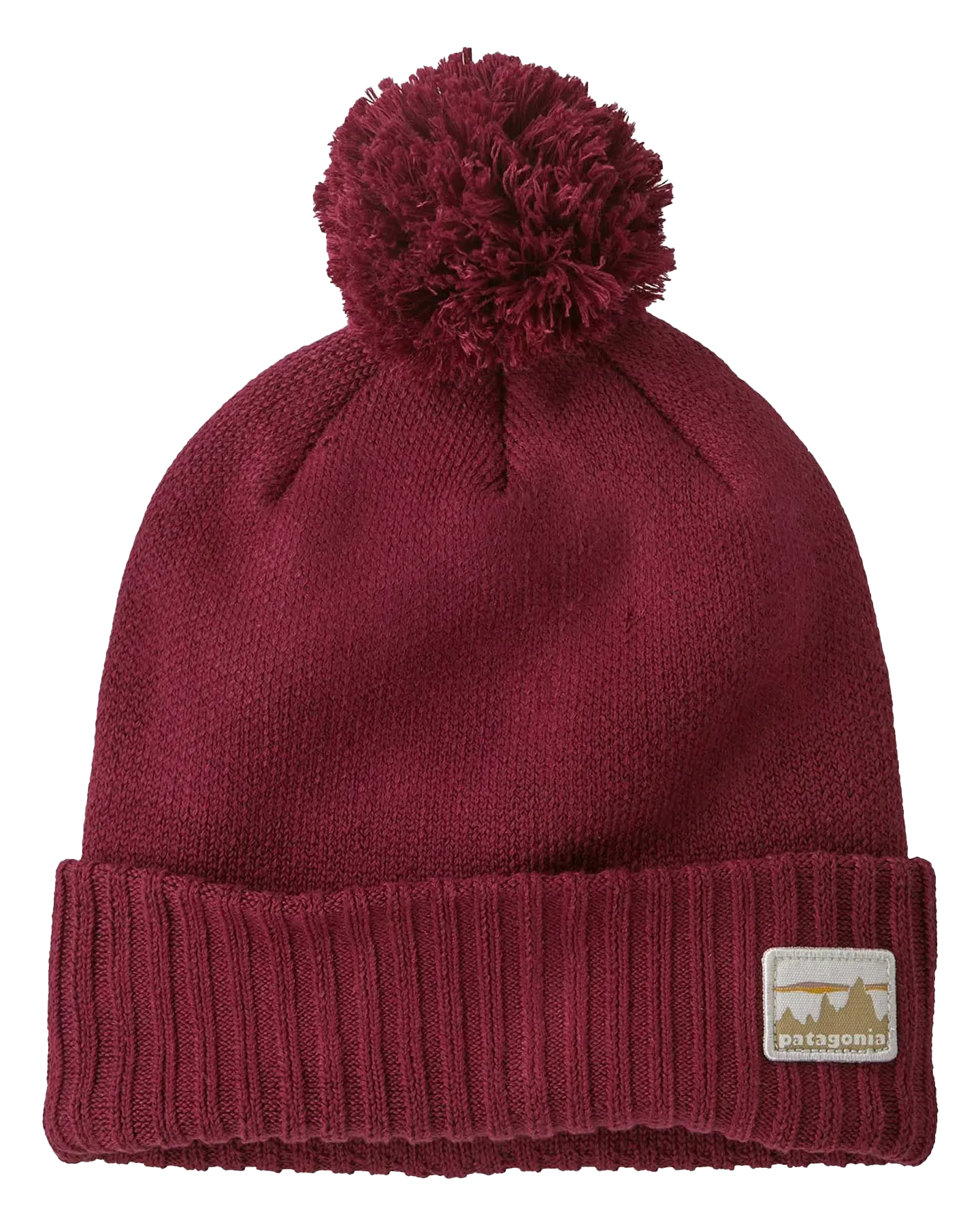 Patagonia Powder Town Beanie - '73 Skyline / Carmine Red