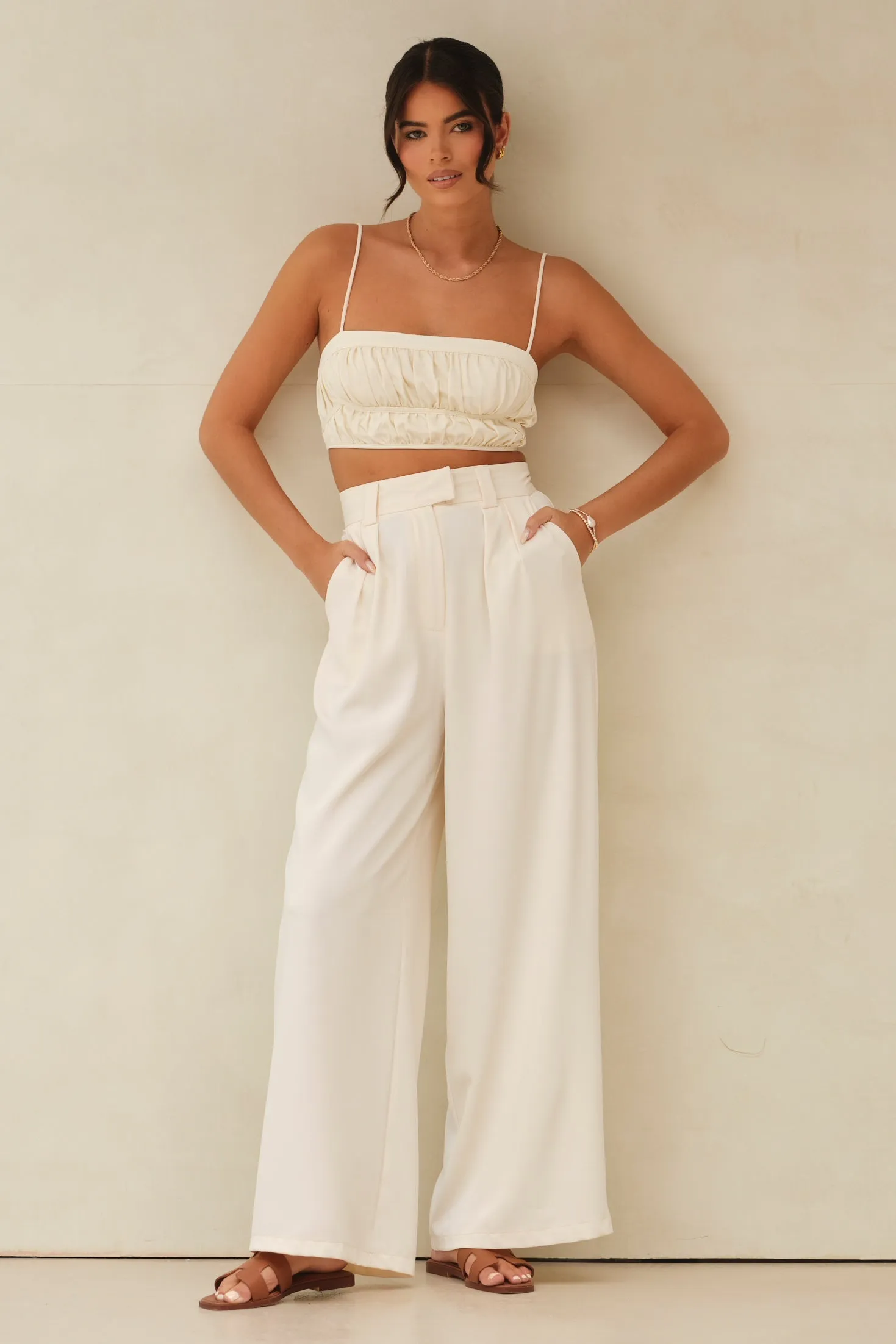 Penelope Top & Pants Co-ord White