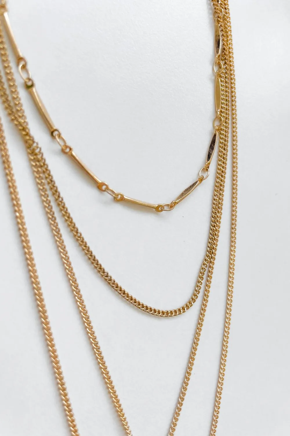 Roman Holiday Layered Necklace - Gold