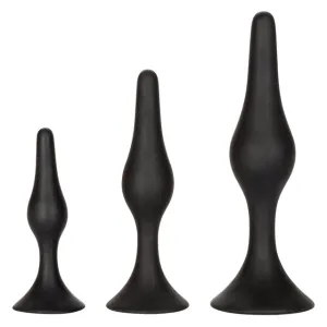 Silicone Anal Starter Kit - 3 Butt Plugs