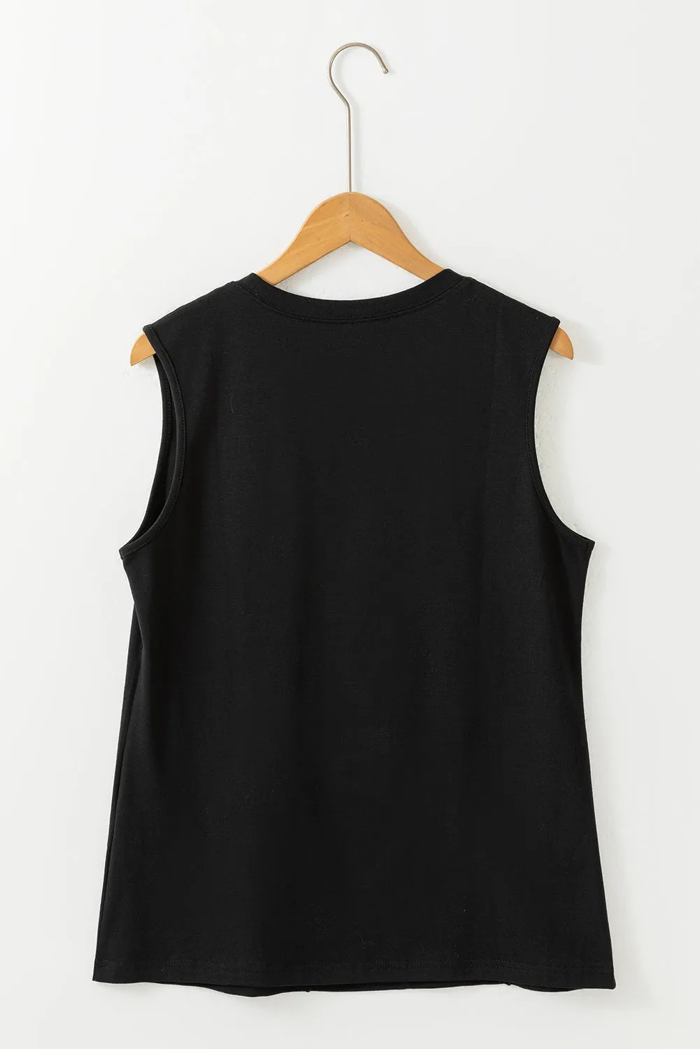 Solid Color Crew Neck Pleated Sleeveless Top – Keep It Simple, Keep It Sexy 💖