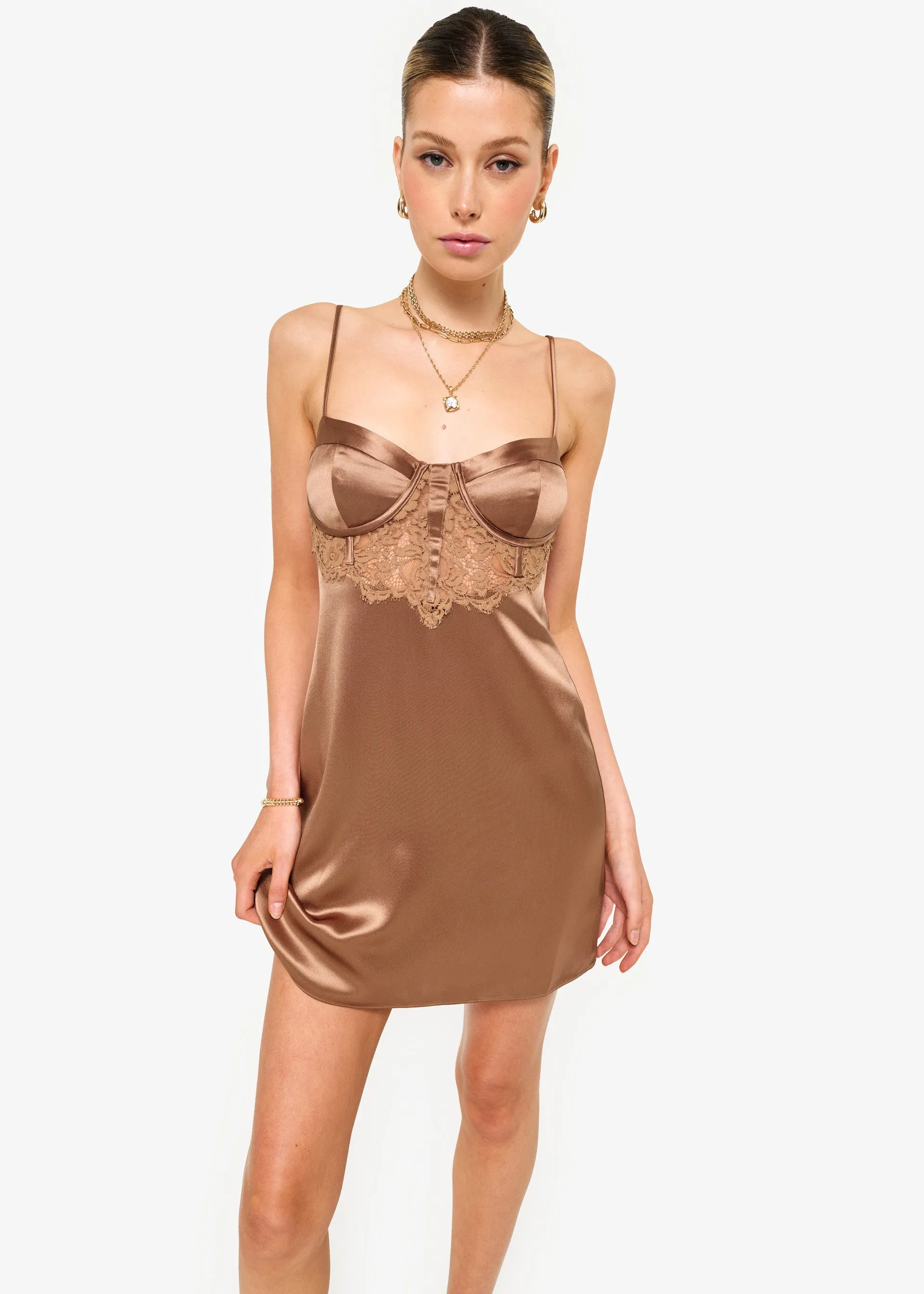 Soraya Corset Mini Dress Nutshell