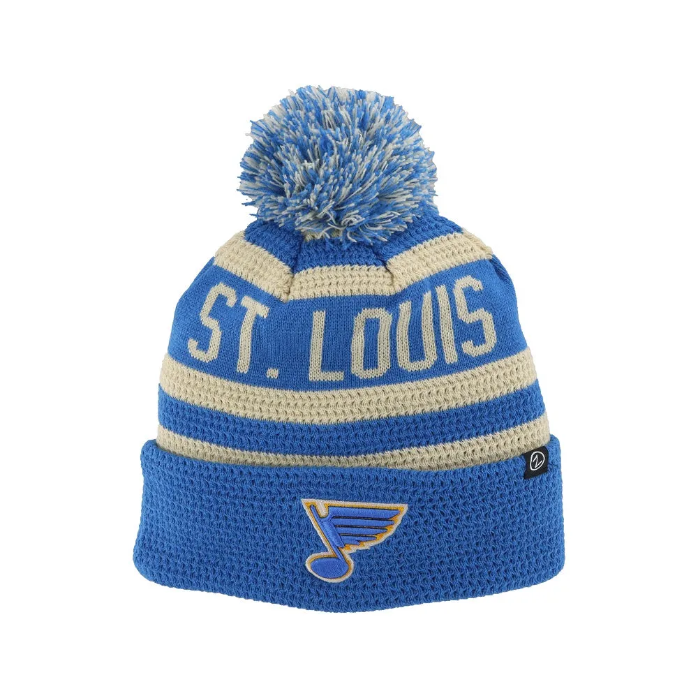 ST. LOUIS BLUES HERITAGE ZEPHYR KLAMMER CUFFED POM KNIT- AIR FORCE BLUE