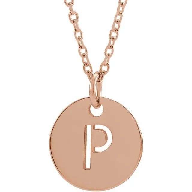 Sterling Silver & Gold Plated Initial Necklace