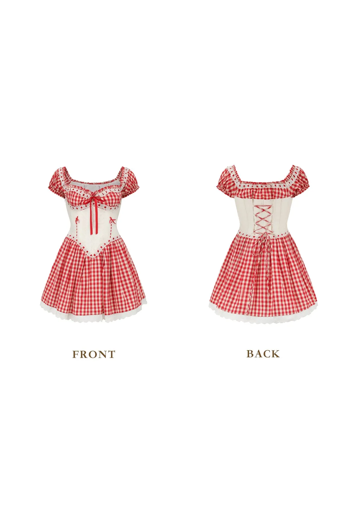 Summer Cherry Tomatoes Corset Dress