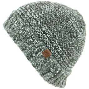 Super Soft Chunky Knit Textured Beanie Hat - Brown