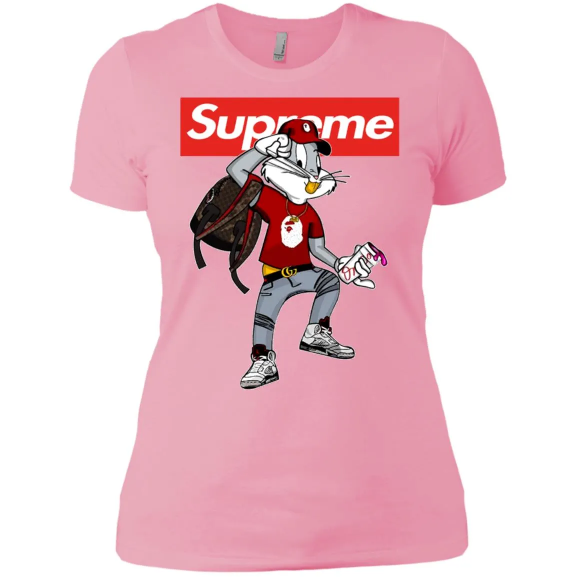 Supreme Rabbit Shirt Women Cotton T-Shirt