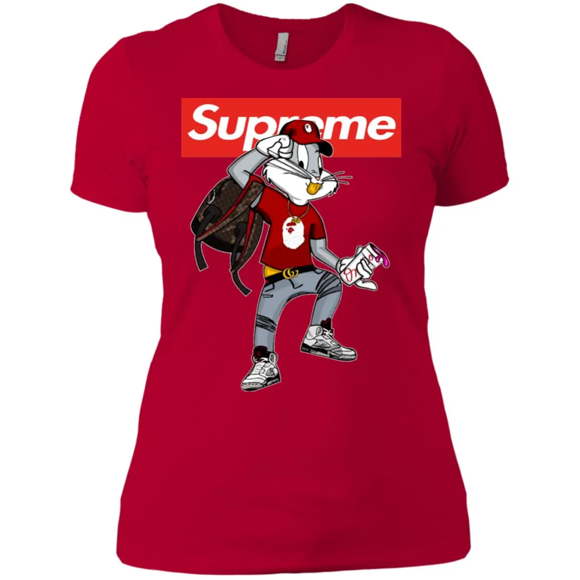 Supreme Rabbit Shirt Women Cotton T-Shirt