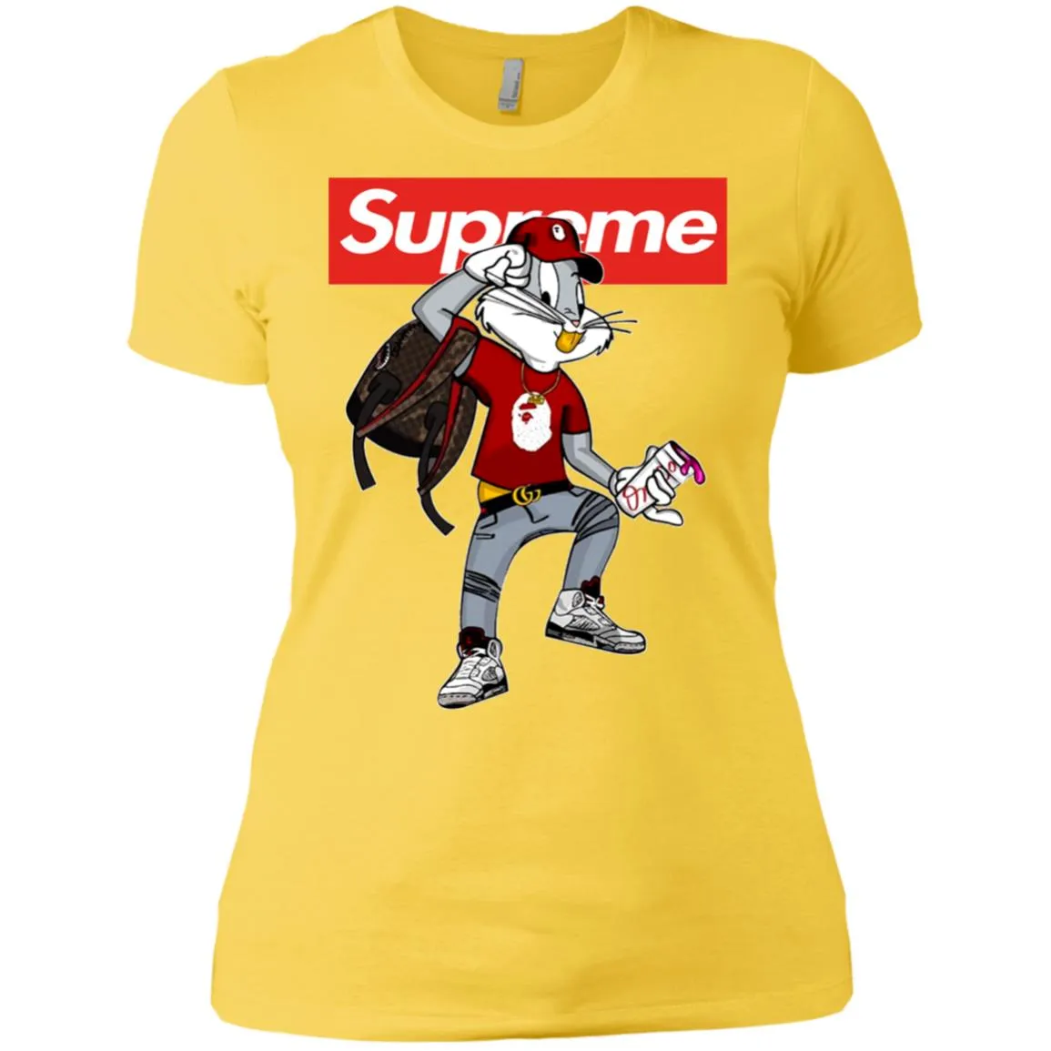 Supreme Rabbit Shirt Women Cotton T-Shirt