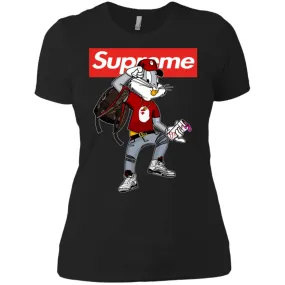 Supreme Rabbit Shirt Women Cotton T-Shirt