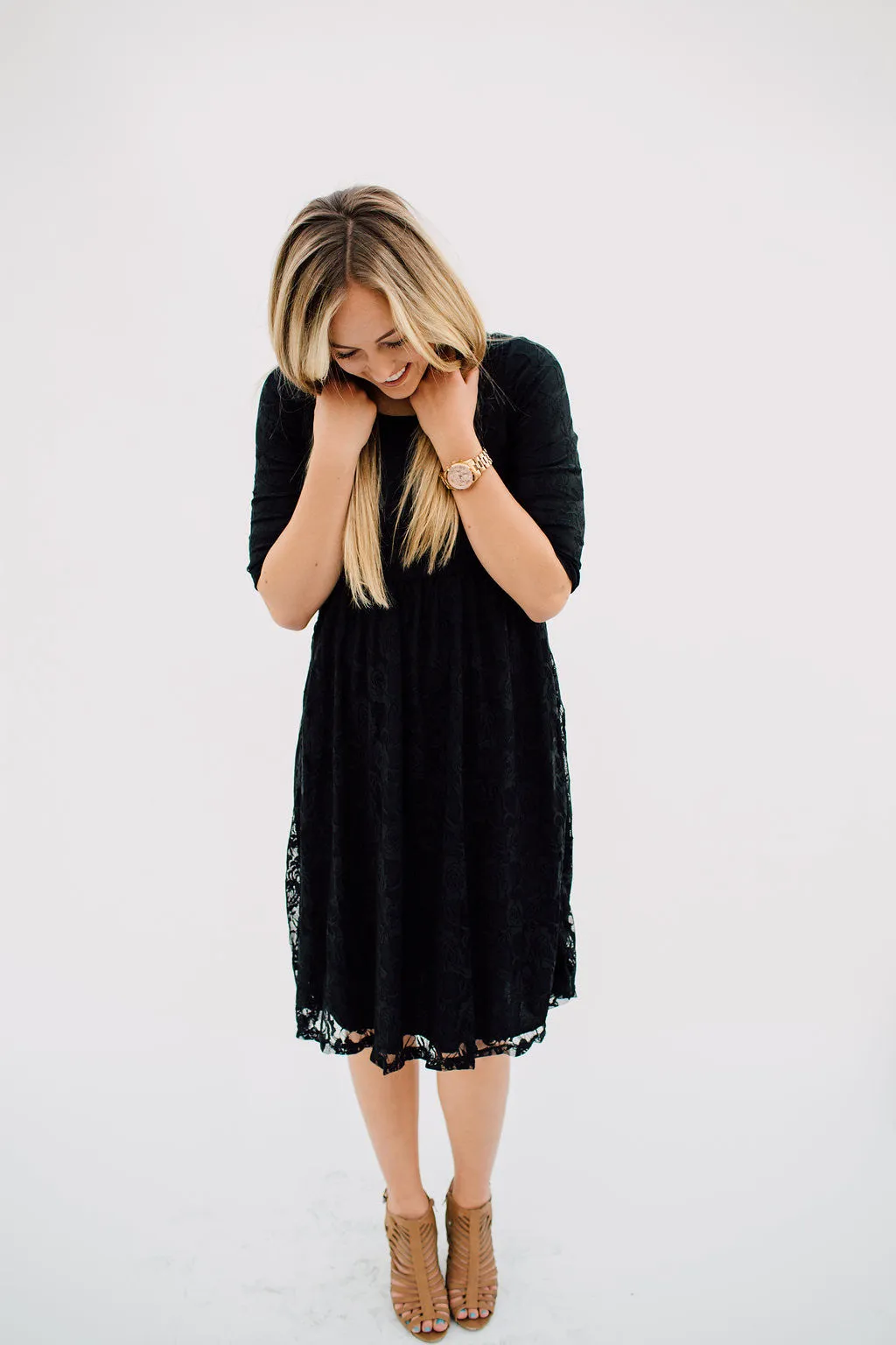 Sweetheart Lace Dress | Black