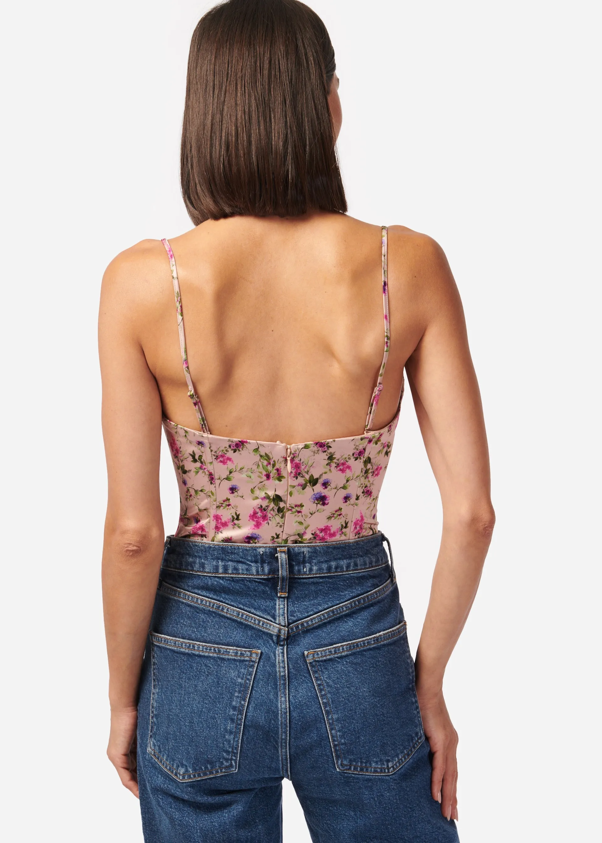 Tamara Corset Bodysuit Spring Geranium