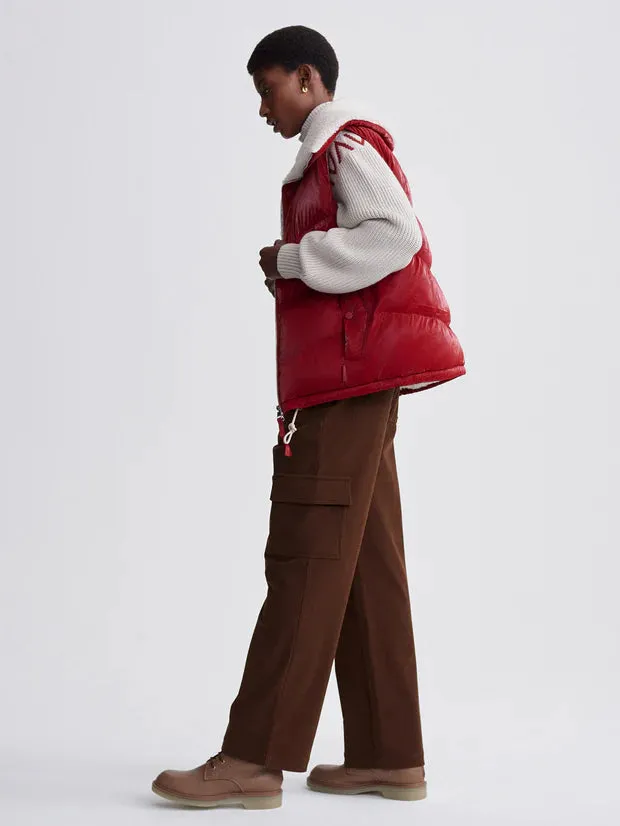 Varley Brock Puffer Gilet - Red Dahlia