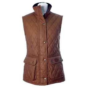 W12 - Women's Newbury Waxed Quilted Gilet - SAND