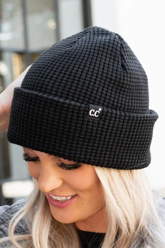 Waffle Knit Beanie