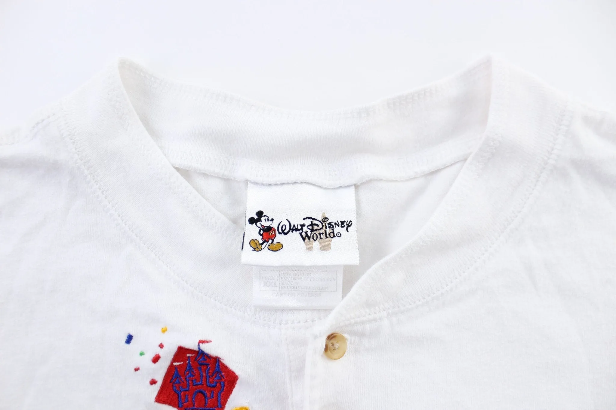 Walt Disney World Embroidered Theme Parks Henley T-Shirt