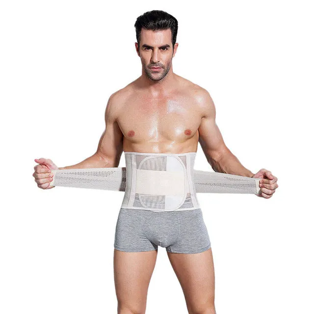 Wechery Slimming Belt Belly Men Body Shaper Man Corset Abdomen Tummy Slimming Shaperwear Waist Trainer Cincher Slim Girdle